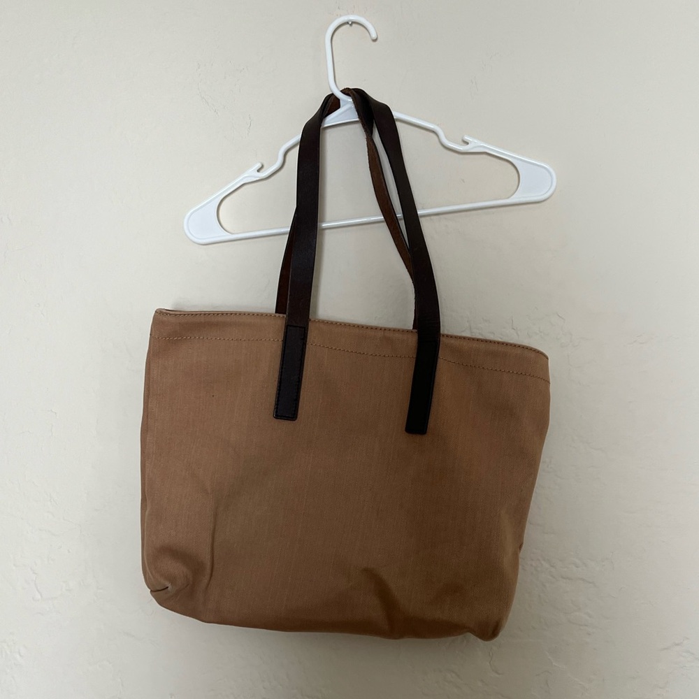 Everlane Twill Zip Tote Brown